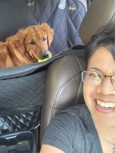 Blu & Me Hanging out working